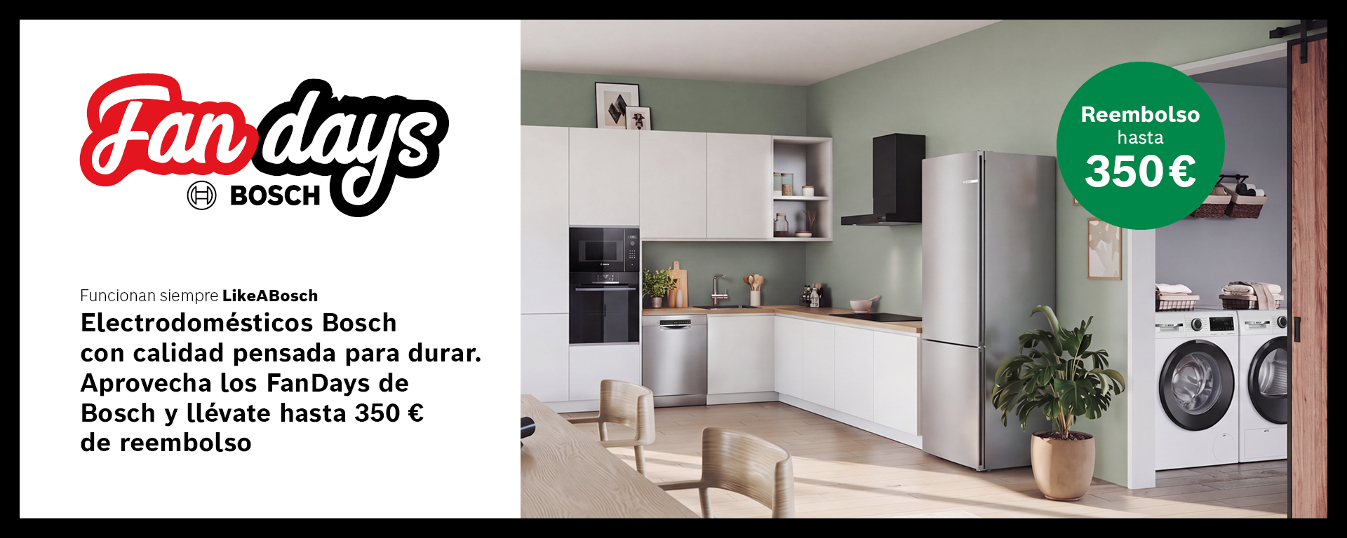 Bosch Fan Days en Euronics: hasta 350€ de reembolso